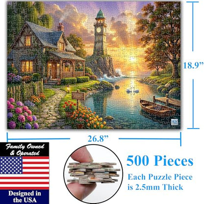 Sunset Cove 500 Pieces Large Format Jigsaw Puzzle