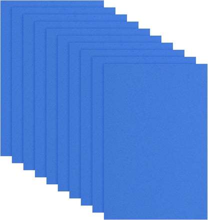 uxcell 10 Pcs Dark Blue EVA A4 Foam Sheets Crafts, 12 x 8 Inch Foam Paper for DIY Crafts Project Classroom Scrapbook Art Cards Home Office Decoration (2mm Thick)