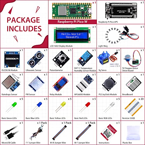 Ultimate Kit for Raspberry Pi Pico W with Headers