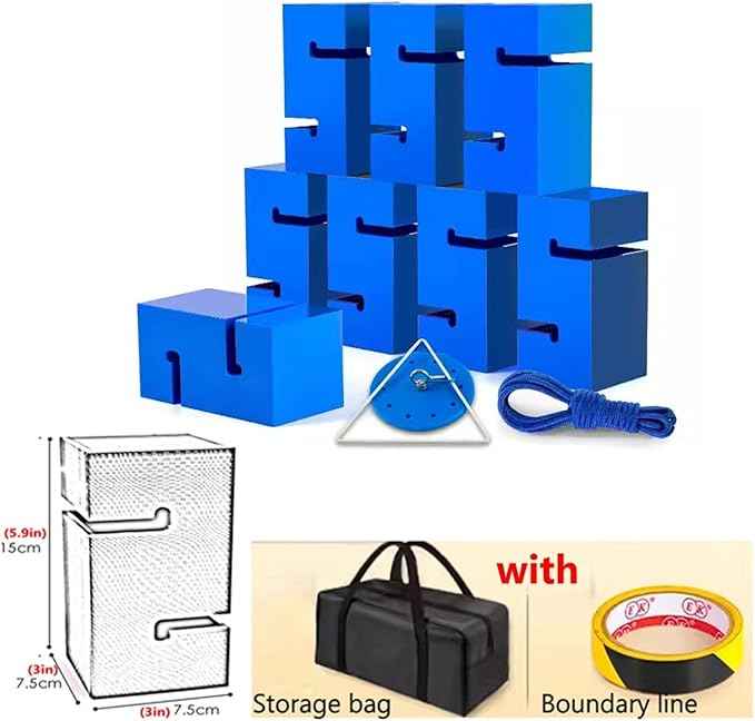 Team Building Team Tower Game Adults Work Outdoor Activities Field Day Teamwork Block Stacking Game Kit for Office School Group