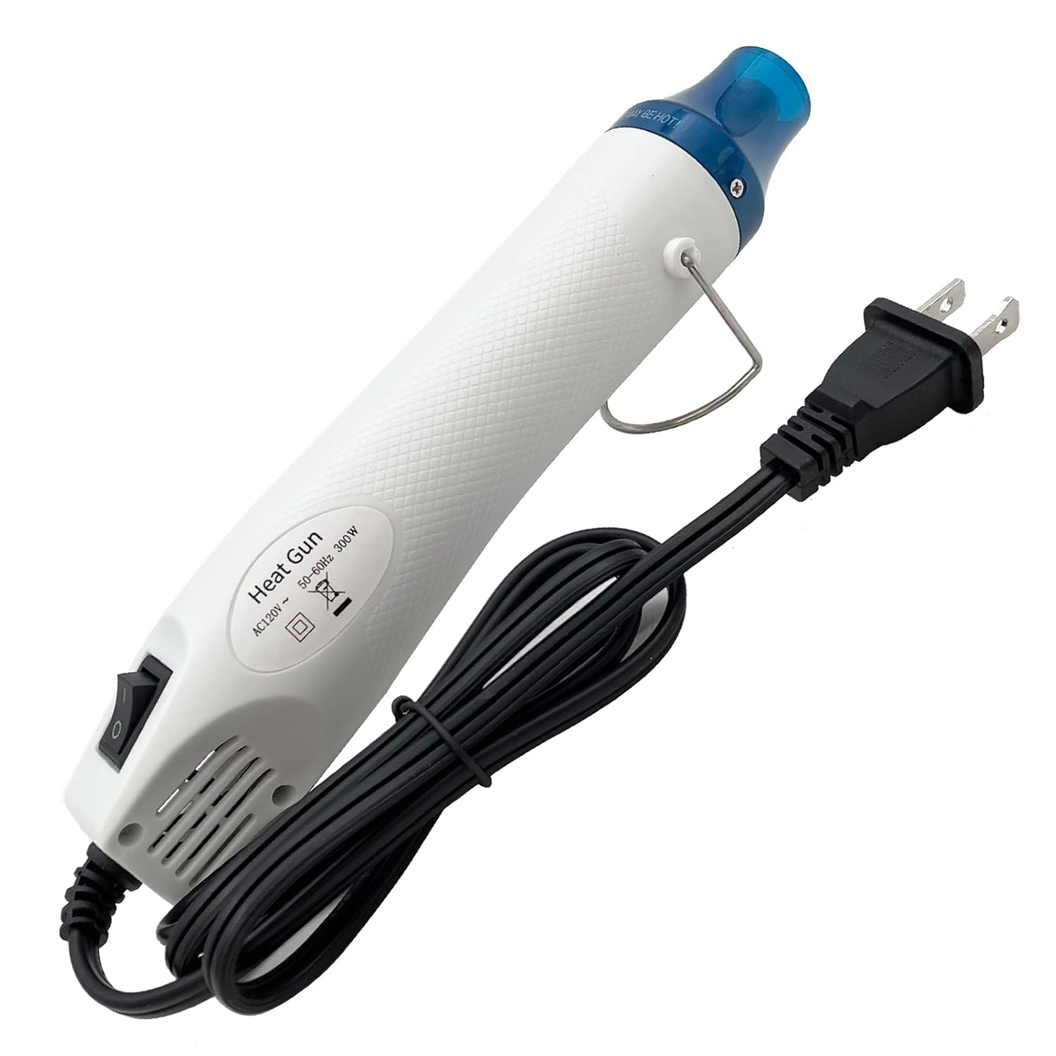 Mini Heat Gun, Portable Hot Air Gun Tool for DIY Crafts Heat Shrink Gun for Epoxy Resin, Embossing, Shrinking Wrapping Drying Paint Removing Stickers (White) - Crafty Corner