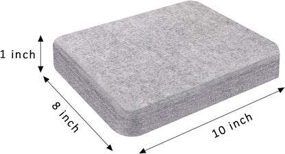 FCENDS Needle Felting Pad, 8x10x1 inch Needle Felt Mat, 100% Natural Wool, Thick and Firm Felt Base for Precision Felting (10"x8")