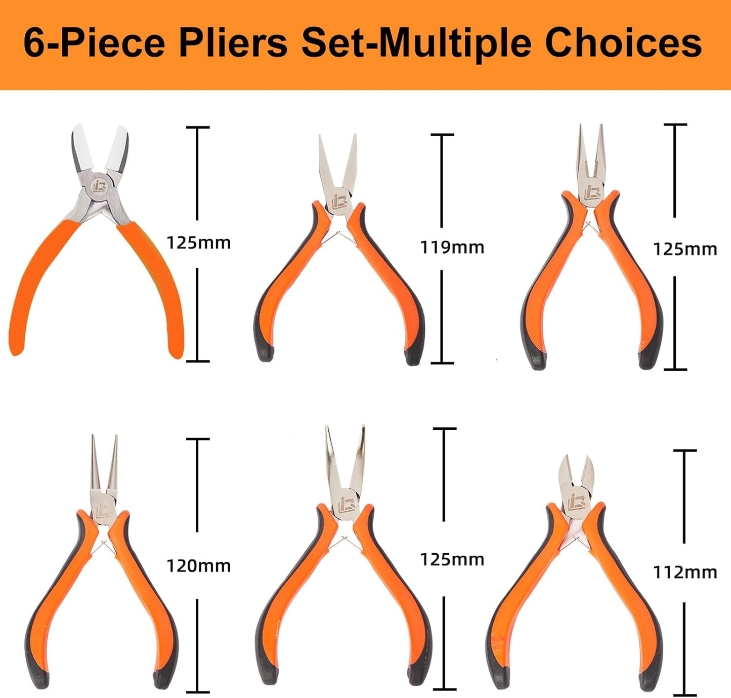 6PCS Jewelry Pliers Set with Acrylic Pallet, Needle Nose Pliers, Wire Cutters, Nylon Jaw Pliers etc. Jewelry Making Kit Tools for DIY Jewelry Repair, Wire Wrapping, Beading and Earring Crafts - Crafty Corner