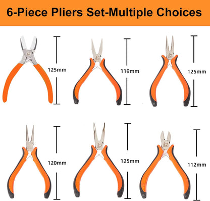 6PCS Jewelry Pliers Set with Acrylic Pallet, Needle Nose Pliers, Wire Cutters, Nylon Jaw Pliers etc. Jewelry Making Kit Tools for DIY Jewelry Repair, Wire Wrapping, Beading and Earring Crafts - Crafty Corner
