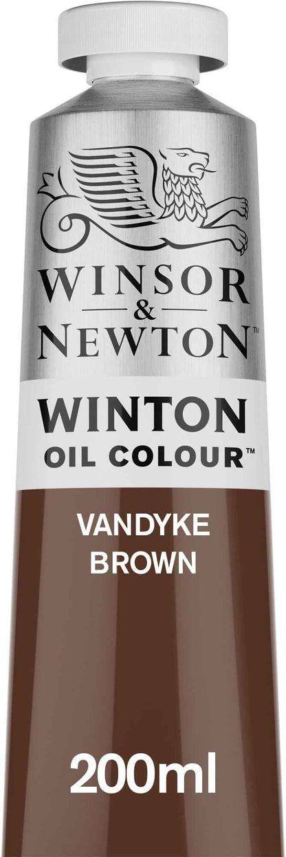 Winsor & Newton Winton Oil Color, 200ml (6.75-oz) Tube, Vandyke Brown