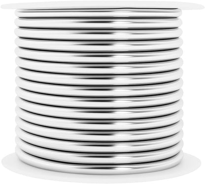 Mandala Crafts 10 Gauge Anodized Aluminum Craft Wire for Jewelry Making - 120 FT Colored Flexible Silver Combo Wire - Bendable for Bonsai Armature Crafting Sculpting - Crafty Corner