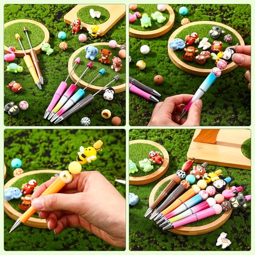 36Pcs 3D Animal Silicone Focal Beads for Pens (36 Count)