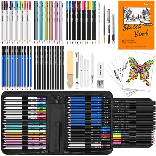 81 Pack Art Supplies for Adults (81 Count)