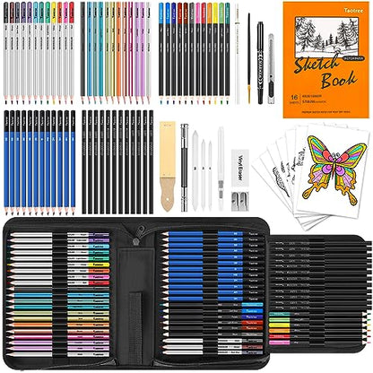 81 Pack Art Supplies for Adults (81 Count)