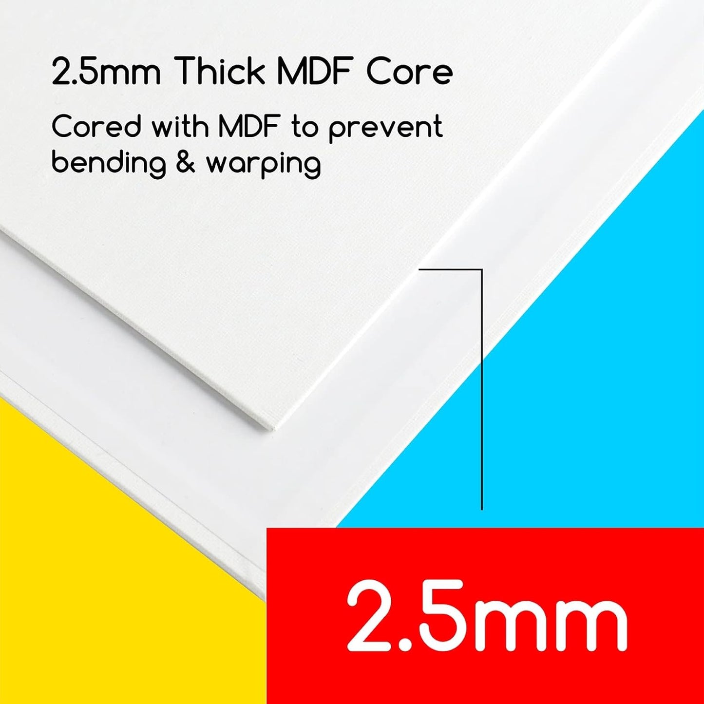 MEEDEN 12-Pack 100% Cotton Canvas Boards for Painting - 12x16'' Blank Canvas Panels for Oil & Acrylic Painting, Ready to Paint Art Supplies for Professional Artists, Students