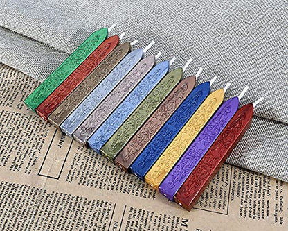 12Pcs Sealing Wax Sticks for Wax Seal Stamp (12 Count)