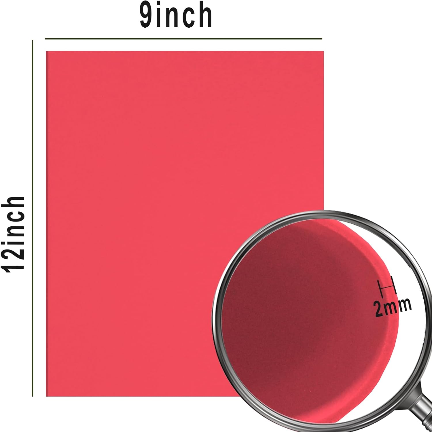 QIDIWIN EVA Foam Craft Sheets - 9x12 Inch 2mm Thick Versatile Non-Adhesive Foam for DIY, Cosplay, Scrapbooking, Classroom Projects - Durable, Flexible, Perfect for Crafting, 12 Pack(Red) - Crafty Corner