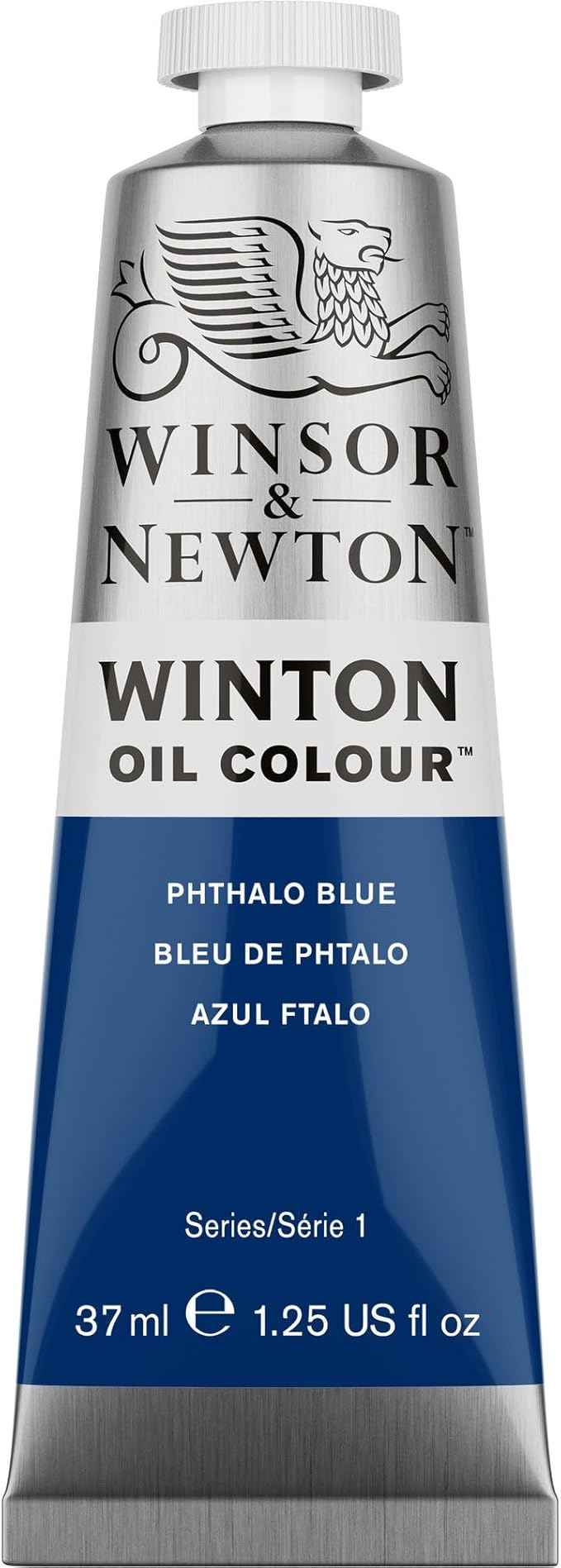 Winsor & Newton Winton Oil Color, 37ml (1.25-oz) Tube, Phthalo Blue