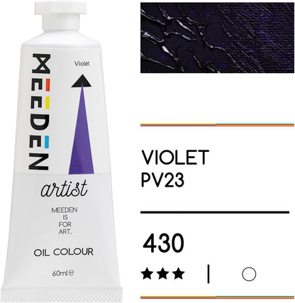 MEEDEN Artist Grade Oil Paint: Violet - 60ml/2oz Tube - Professional Art Paints for Canvas Painting