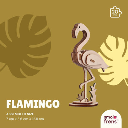 Wooden Animal Puzzles for Ages 8+, 6 Pack 3D Wooden Puzzles, STEM Kits for Kids, Teens, Adults, Wood Crafts Model Kits, STEM Toys, DIY Art Projects, Educational Gifts Toys, Party Favors - Exotic Frens