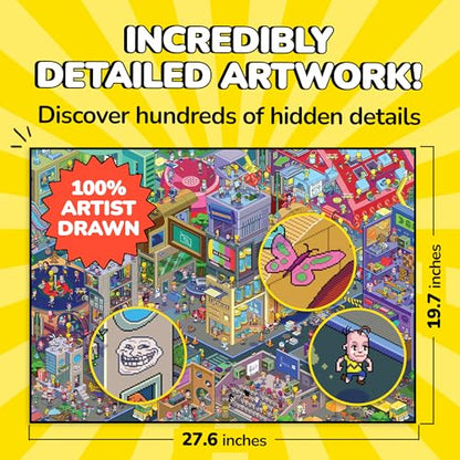 Jigsaw Puzzles 1000 Pieces with Storytelling Comics