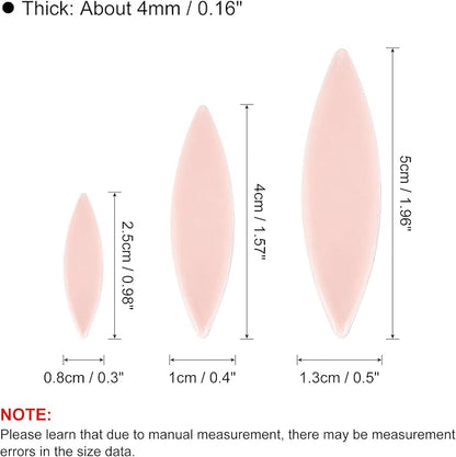 uxcell Ceramic Mosaic Tile, About 200g Teardrop Leaf Tile Mosaic Block for Handicrafts Artwork, Pink