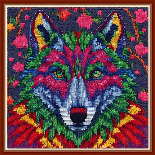 Stamped Cross Stitch Kits Full Range of Embroidery Patterns Starter Kits for Beginners Adult DIY Cross Stitches Needlepoint Kits 11CT