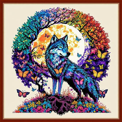 Stamped Cross Stitch Kits Full Range of Embroidery Patterns Starter Kits for Beginners Adult DIY Cross Stitches Needlepoint Kits 11CT