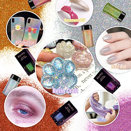 Holographic Ultra Fine Blue Glitter Powder Metallic Resin Glitter