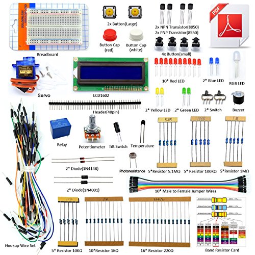 Project 1602 LCD Starter Kit Compatible with Arduino UNO R3 Mega2560 Nano Servo Relay LCD1602 Beginner