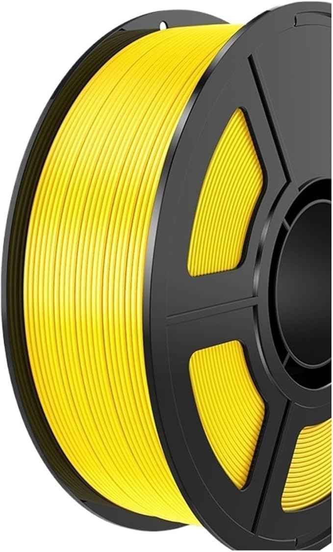 3D Printing Filament, 1KG Silk PLA 1.75mm, Dimensional Accuracy +/- 0.03mm, Fits for Most Printers and Pens(Yellow)