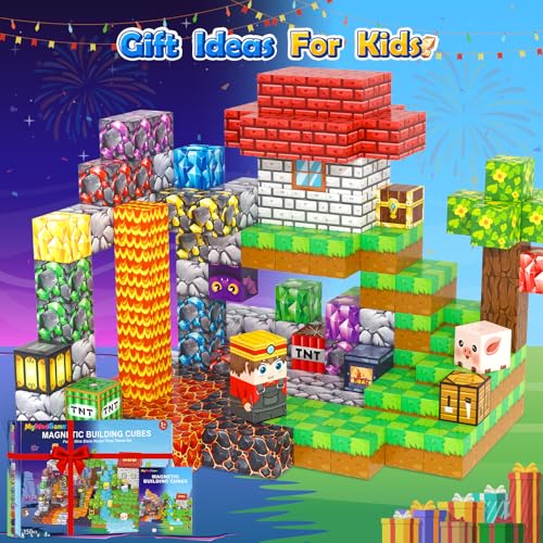 150PCS Magnetic Blocks Building Toys for 3+ Year Old Boys Girls (150 Count)