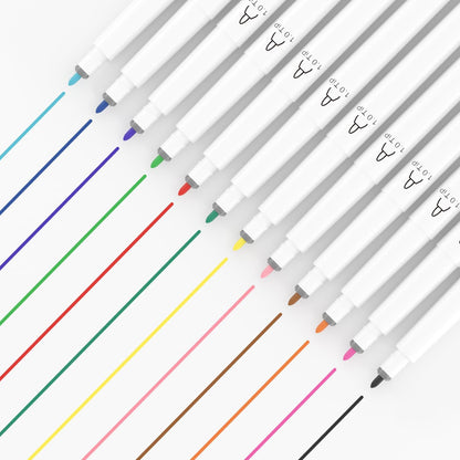 REALIKE Acrylic Paint Markers for Cricut Maker 3/Maker/Explore 3/Air 2/Air, Multicolor Acrylic Paint Pens for Rocks,Fabric, Paper, Wood, Canvas, Glass, Ceramic (1.0 Tip)