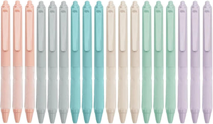 Linbsunne Ballpoint Pens Medium Point 1mm Black Pen with Super Soft Grip Ball Point Pen for Men Women Retractable Pens (18-pack)