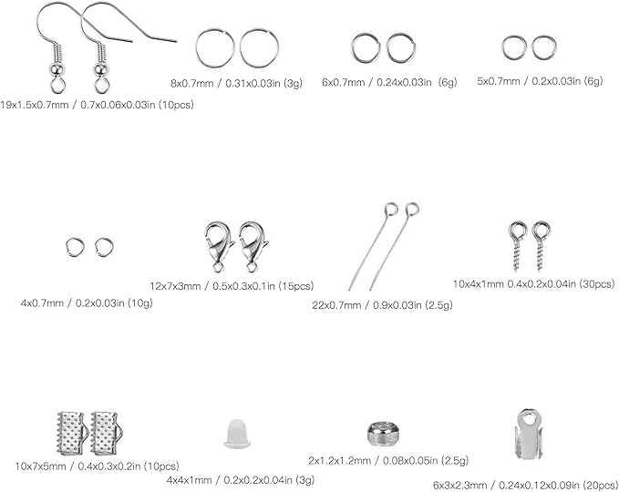 YuRui TENG Jewelry Making Supplies Kits DIY Set, Complete Accessories with Tools and Materials, Ideal for Beginners and Professionals, Creative Handmade Jewelry Projects