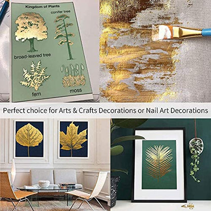 Imitation Gold Foil Sheets 100PCS Champagne Foil (100 Count)