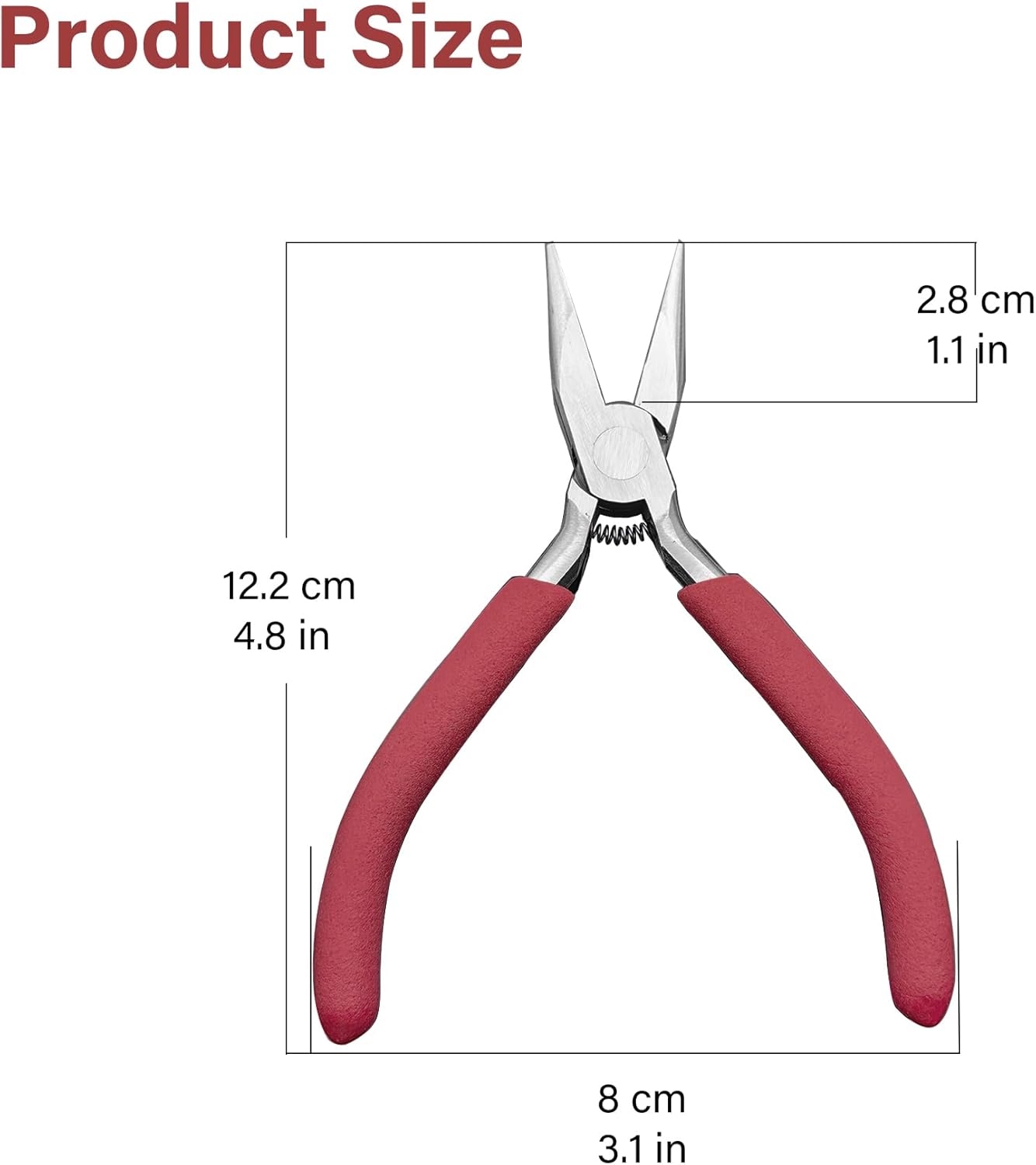 Jewelry Pliers, Spring Loaded Needle Nose Pliers for Object Grasping, Wire Bending and Repair - Crafty Corner