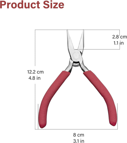 Jewelry Pliers, Spring Loaded Needle Nose Pliers for Object Grasping, Wire Bending and Repair - Crafty Corner