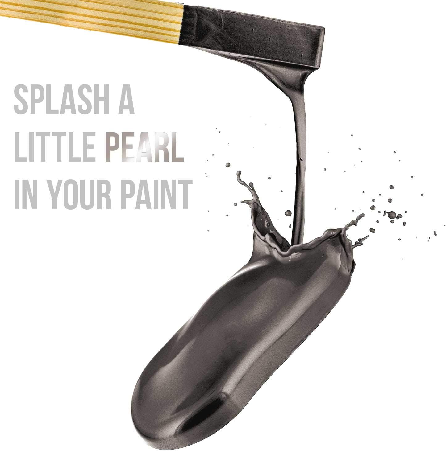 U.S. Art Supply Jewelescent Mica Pearl Pigment Powder, Pewter Grey 3.5 oz (100g) Pouch - Cosmetic Grade, Epoxy Resin Color Pigment, Mica Powder for Resin, Soap, Slime, Candle Dye, Art, Crafts