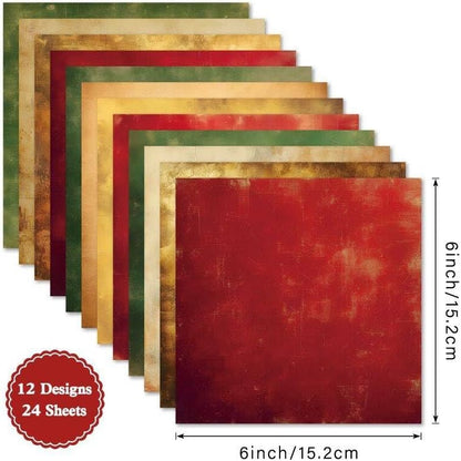 Scrapbook Paper 6×6 Yellow,24 Sheets Single-Sided Color Patterned Paper Scrapbooking CardStock Papers Pad for Holiday Cardmaking DIY Origami Journaling. - Crafty Corner