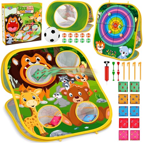 Animal Bean Bag Toss Game Toy Outdoor Toss Game (24 Count)