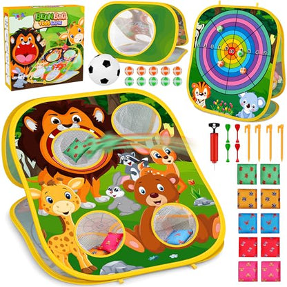 Animal Bean Bag Toss Game Toy Outdoor Toss Game (24 Count)