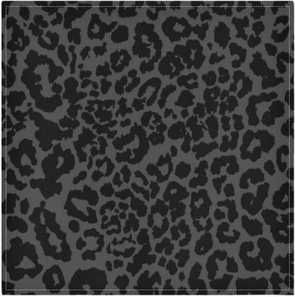 ALAZA Dark Gray Cheetah Leopard Print Cloth Napkins Set of 6, 20x20 Inch Washable and Reusable Napkin for Decoupage Dinner Party Everyday Use
