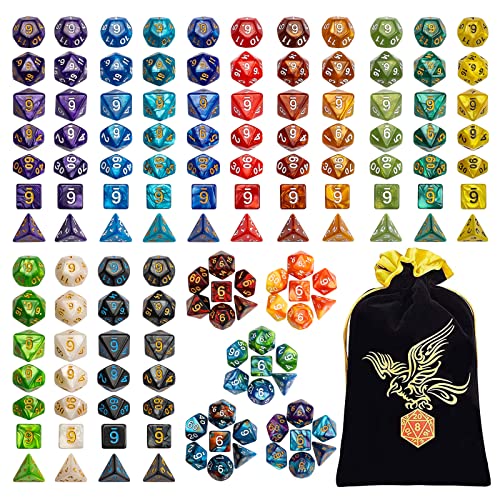 20 Sets Polyhedral Dice (140 Count)