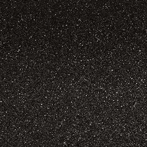 Black Glitter HTV Heat Transfer Vinyl Bundle 8 sheets