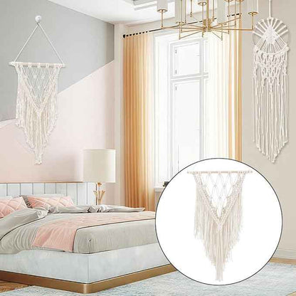 IFNUNLY 8 Set DIY Macrame Kit for Beginners Star Macrame Dream Catcher Handmade Macrame Plant Hanger Kit for Adults Wall Hanging Tapestry with Instruction Birthday Decor