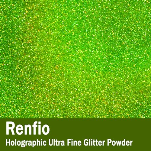 Holographic Ultra Fine Glitter Powder Metallic Resin Glitter 2.11 Oz
