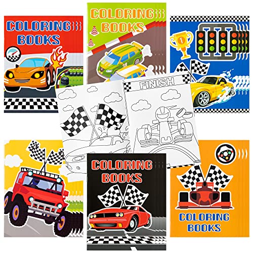 24pcs Race Car Coloring Books Bulk for Kids Party Favors (24 Count)