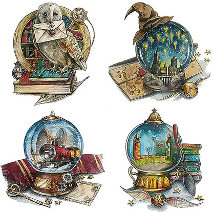 4 Packs Stamped Cross Stitch Kits for Adults