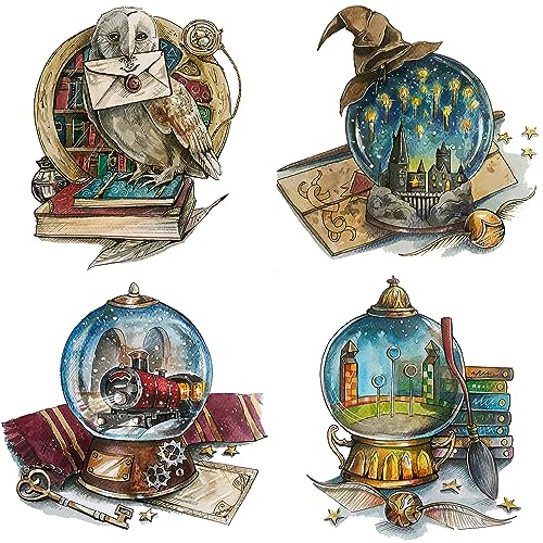 4 Packs Stamped Cross Stitch Kits for Adults