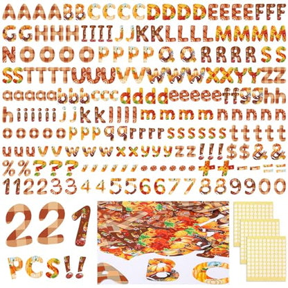 221 Pcs Fall Bulletin Board Letters Decoration for Back to School (221 Count)