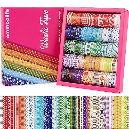 50 Rolls Washi Tape Set (50 Count)