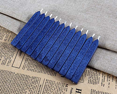 12Pcs Sealing Wax Sticks with Wicks for Wax Seal Stamp (12 Count)
