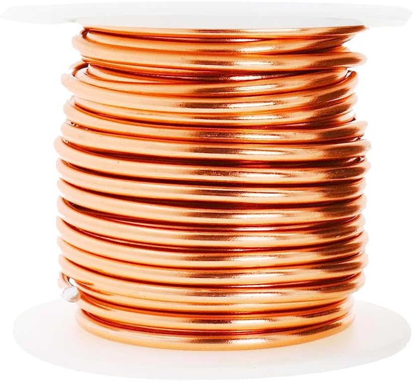 Mandala Crafts 8 Gauge Anodized Aluminum Craft Wire for Jewelry Making - 128 FT Colored Flexible Neutral Wire - Bendable for Bonsai Armature Crafting Sculpting - Crafty Corner