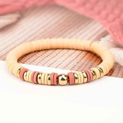 Gionlion 3000 Pcs Clay Beads for Bracelets, Bracelet Making kit Golden Beads for Jewelry Making, Charms Bracelet Kit DIY Arts and Crafts Birthday Easter Gifts